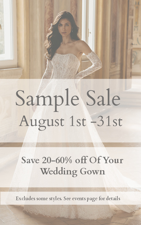Bridal Sample Sale August 1st - 31st Scottsdale